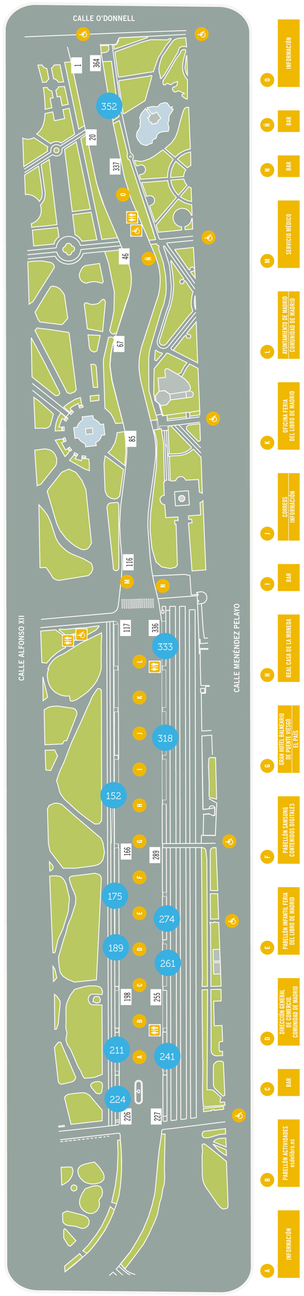 Plano de la Feria del Libro de Madrid 2015 bluebottlebiz