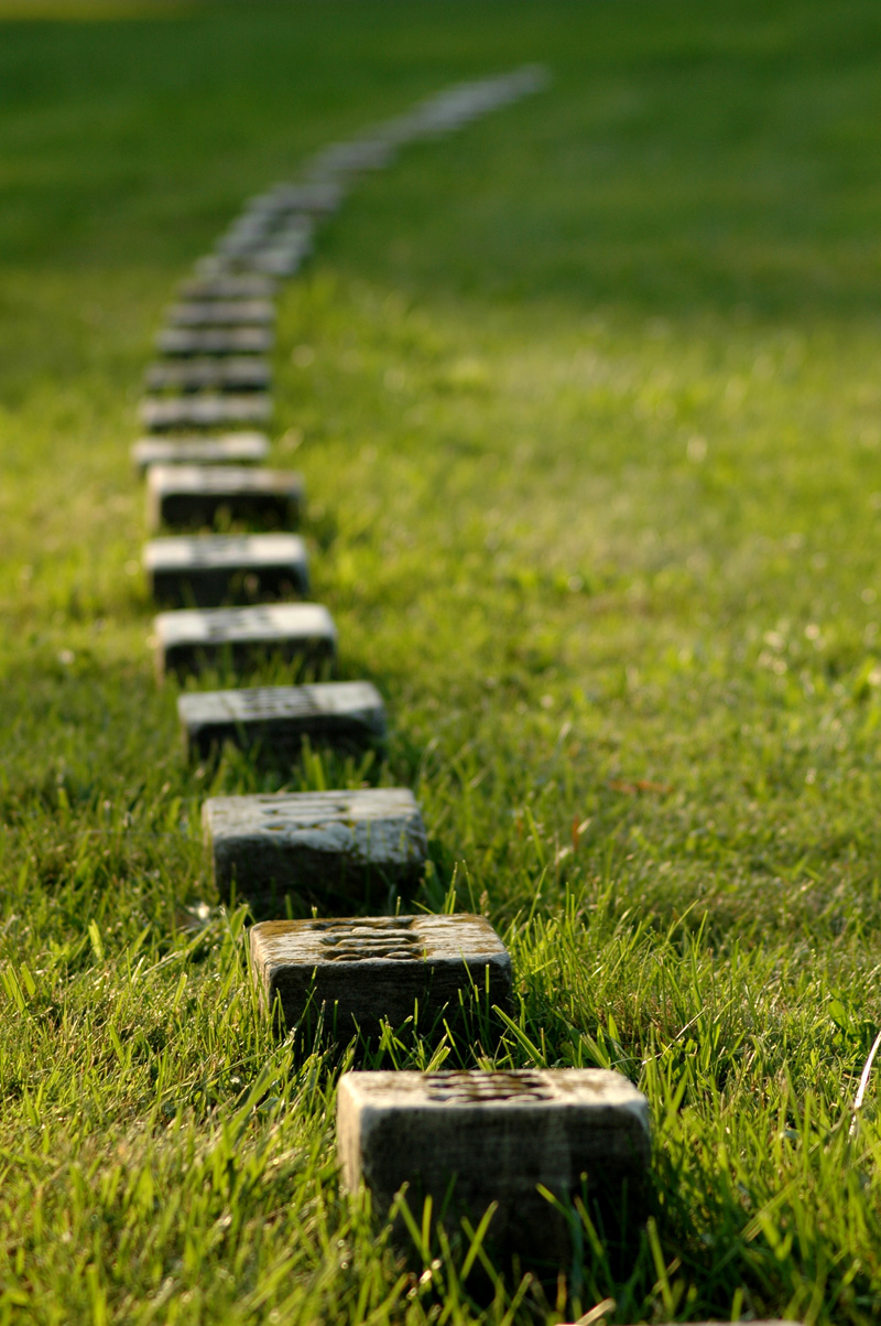 Tumbas de soldados caídos en la batalla en el cementerio de Gettysburg.